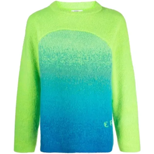 Sweaters Green , male, Sizes: M, XL - ERL - Modalova