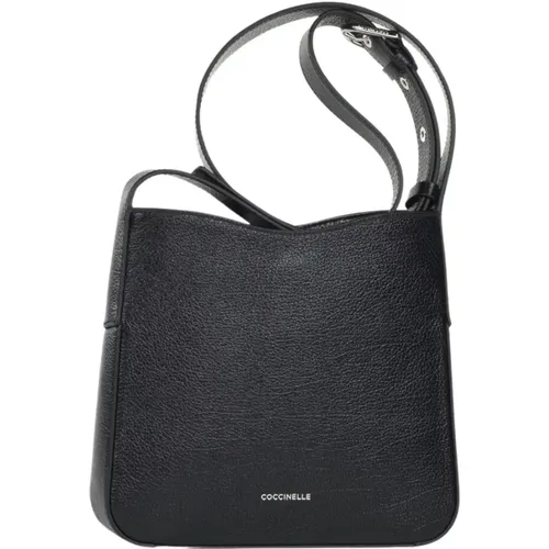 Shiny Goat Leather Crossbody Bag , female, Sizes: ONE SIZE - Coccinelle - Modalova