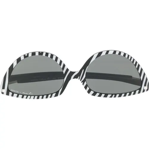 Zebra Print Cat-Eye Sunglasses , unisex, Sizes: ONE SIZE - Martine Rose - Modalova