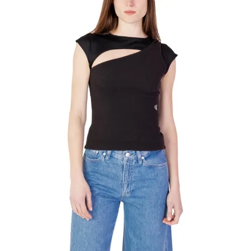 T-Shirts , Damen, Größe: M - Calvin Klein Jeans - Modalova