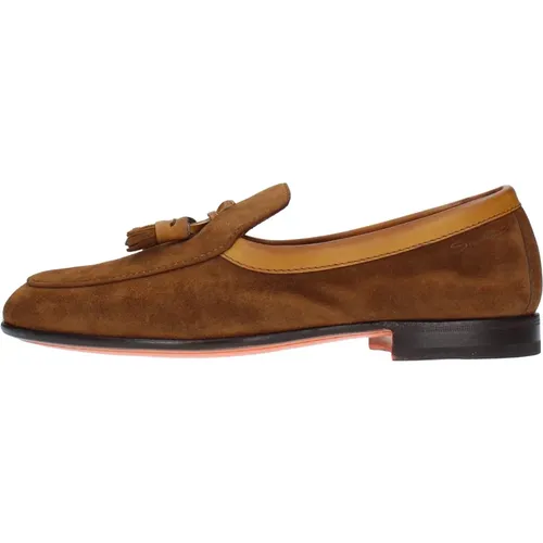 Flache Schuhe Braun Santoni - Santoni - Modalova