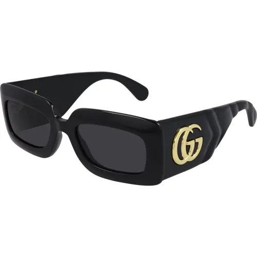 Grey Sunglasses , female, Sizes: 53 MM - Gucci - Modalova