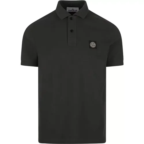 Grey Polo Shirt Slim Fit , male, Sizes: M - Stone Island - Modalova