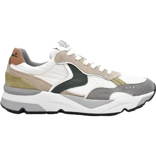 Schnürschuhe Grigio Bianco Beige Herren , Herren, Größe: 42 EU - Voile blanche - Modalova