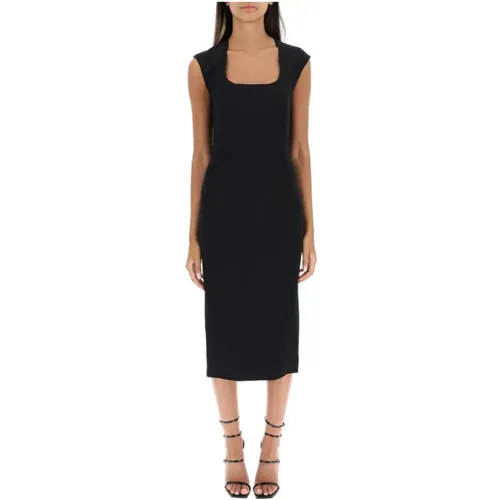 Square Neck Sheath Dress , female, Sizes: S, XL, M - Dolce & Gabbana - Modalova