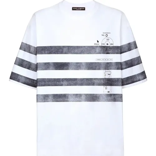 Designer T-shirts and Polos , male, Sizes: L, M, S - Dolce & Gabbana - Modalova