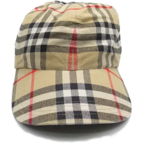 Pre-owned Cotton hats , female, Sizes: ONE SIZE - Burberry Vintage - Modalova