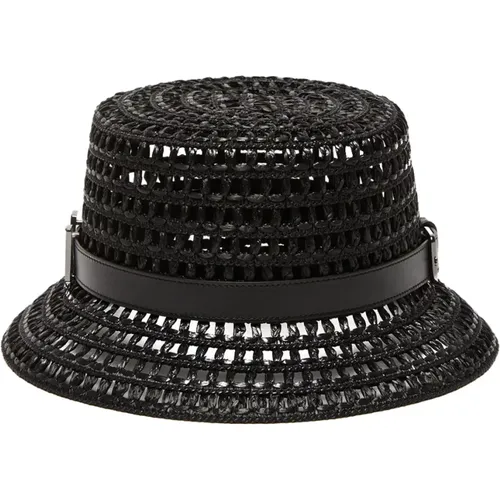 Uccio Cloche Hat with M Monogram , female, Sizes: 58 CM, 57 CM - Max Mara - Modalova