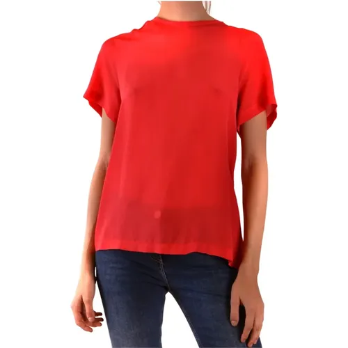 T-Shirt Kurze Ärmeln , Damen, Größe: 2XS - pinko - Modalova