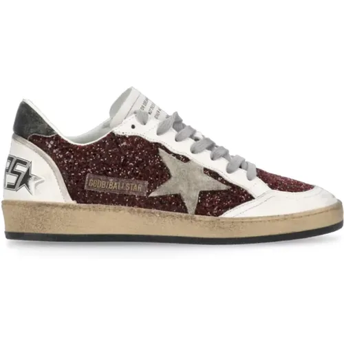 Red Sneakers with Contrasting Details , female, Sizes: 3 UK - Golden Goose - Modalova