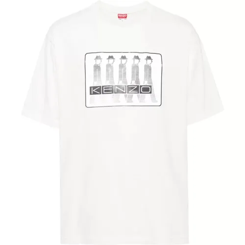 Klassisches Business T-Shirt , Herren, Größe: L - Kenzo - Modalova