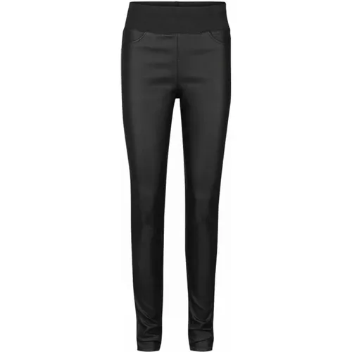 Beschichtete Hose Shantal-Pa-Cooper Schwarz , Damen, Größe: XS - FREEQUENT - Modalova