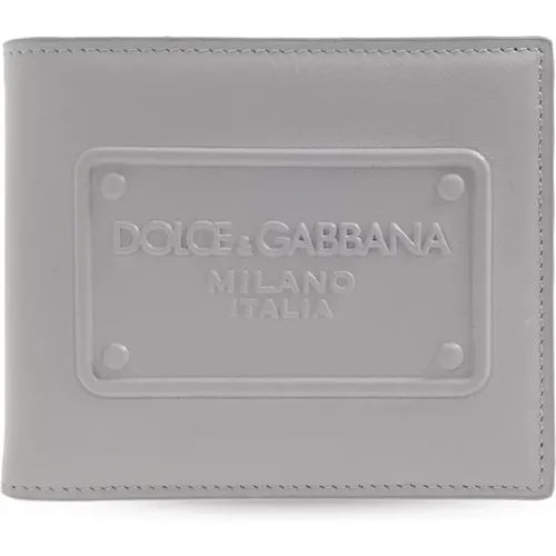 Lederbrieftasche , Herren, Größe: ONE Size - Dolce & Gabbana - Modalova