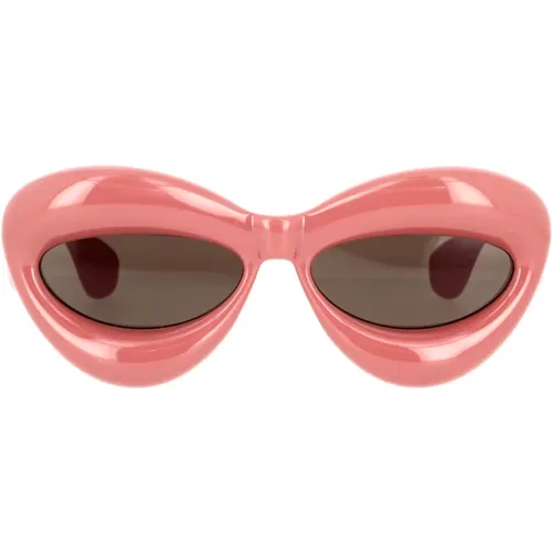 Cat-Eye Fashion Sunglasses , female, Sizes: 55 MM - Loewe - Modalova