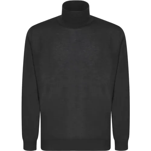 Luxuriöse Schwarze Strickware Aw24 , Herren, Größe: L - Dell'oglio - Modalova