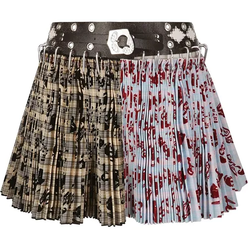 Taffeta Mini Carabiner Skirt , female, Sizes: M - Chopova Lowena - Modalova