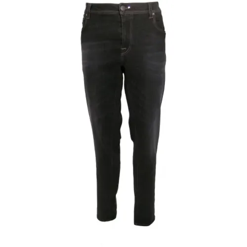 Leonardo Slim Dark Wash Denim Jeans , male, Sizes: W32 - Tramarossa - Modalova