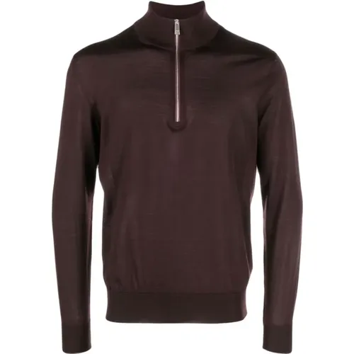 Half-zip wool Turtleneck , male, Sizes: 2XL - Ermenegildo Zegna - Modalova