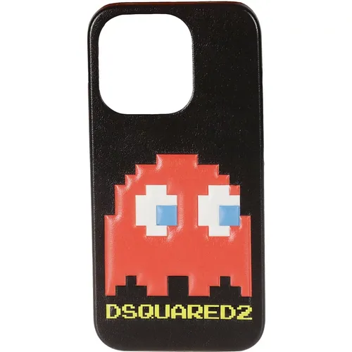 Pac-Man iPhone Cover , male, Sizes: ONE SIZE - Dsquared2 - Modalova