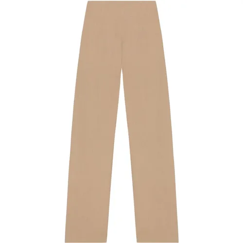 Linen and wool blend high-waisted pants , female, Sizes: L, S, XL, M, 2XL - Cortana - Modalova