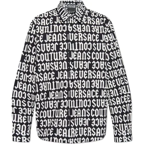 Shirt mit Logo , Herren, Größe: L - Versace Jeans Couture - Modalova