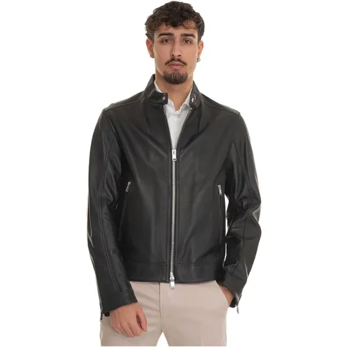 Mansell biker jacket , male, Sizes: XL, 3XL, L, 2XL - Boss - Modalova