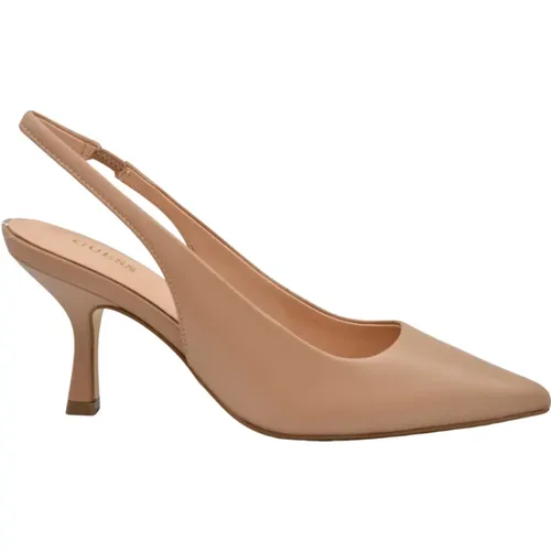 Sand Leather Heel Shoes , female, Sizes: 7 UK - Guess - Modalova