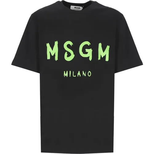 T-Shirts , Herren, Größe: M - MSGM - Modalova