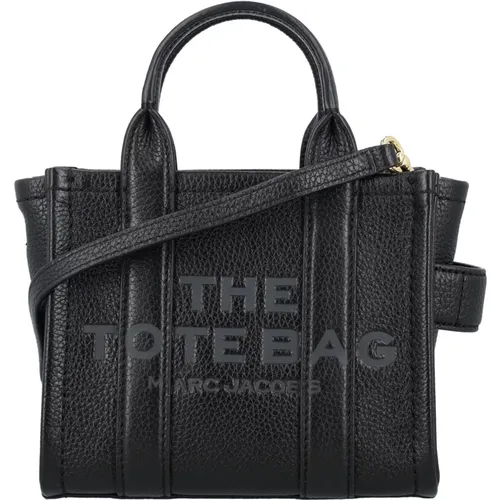 Mini Tote Leather Bag , female, Sizes: ONE SIZE - Marc Jacobs - Modalova