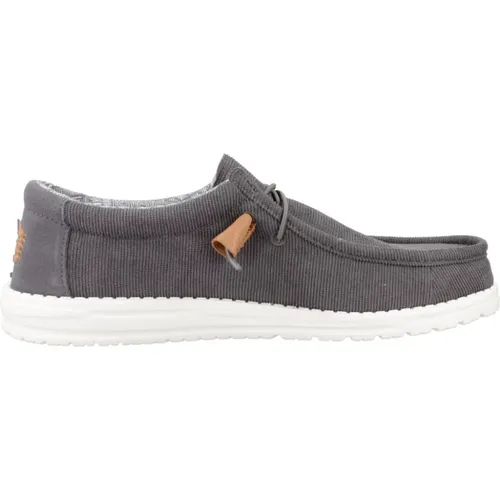 Corduroy Schnürschuhe , Herren, Größe: 43 EU - Hey Dude - Modalova