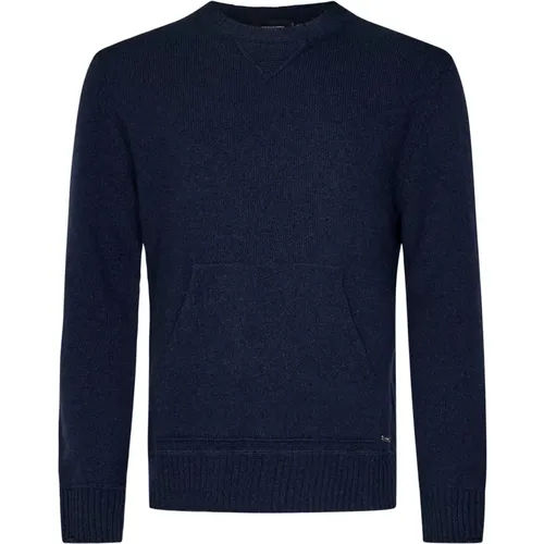 Blauer Woll-Kaschmir-Strickpullover , Herren, Größe: L - Dsquared2 - Modalova