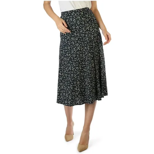 Floral Print Viscose Skirt , female, Sizes: 2XS - Tommy Hilfiger - Modalova