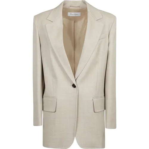 Stilvolle Beige Jacke Max Mara - Max Mara - Modalova