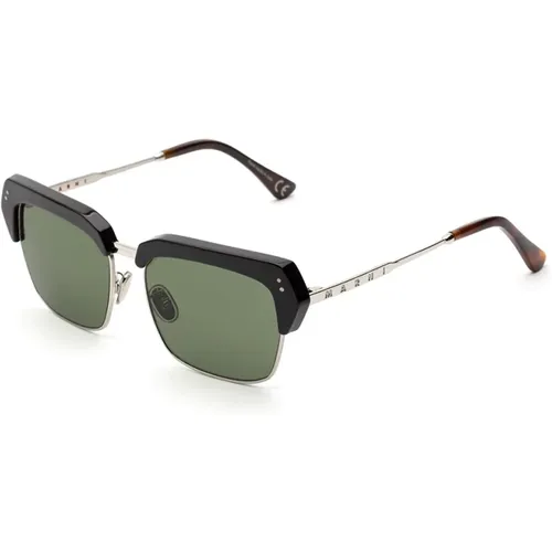 Grüne Z2L Sonnenbrille für Männer , Herren, Größe: 55 MM - Marni - Modalova