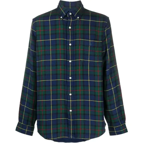 Green/Navy Multi Shirts , male, Sizes: L - Polo Ralph Lauren - Modalova