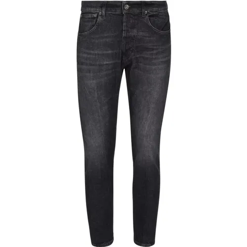 Stylische schwarze Skinny Jeans für Männer , Herren, Größe: W31 - Dondup - Modalova