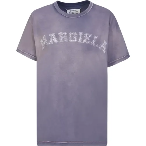 Faded College Logo T-Shirt , female, Sizes: S - Maison Margiela - Modalova