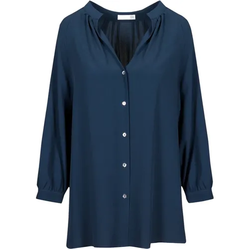 Long Sleeve Swallow Shirt , female, Sizes: 2XL, XL - Douuod Woman - Modalova