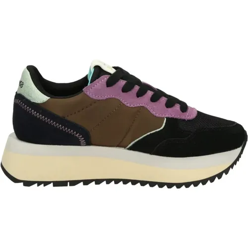 Niedrige Sneakers , Damen, Größe: 38 EU - Sun68 - Modalova