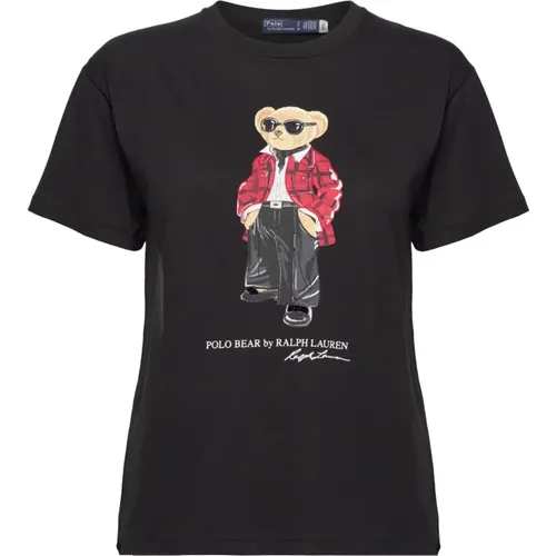 Polo Bear Jersey Cotton T-shirt , Damen, Größe: XS - Ralph Lauren - Modalova