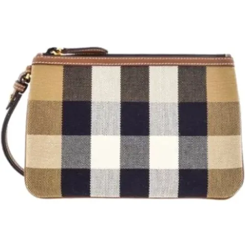 House Check Tasche mit Lederdetails - Burberry - Modalova