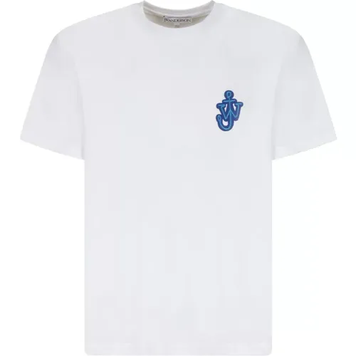 Anchor Patch Cotton T-Shirt , male, Sizes: L, S, XL, M - JW Anderson - Modalova