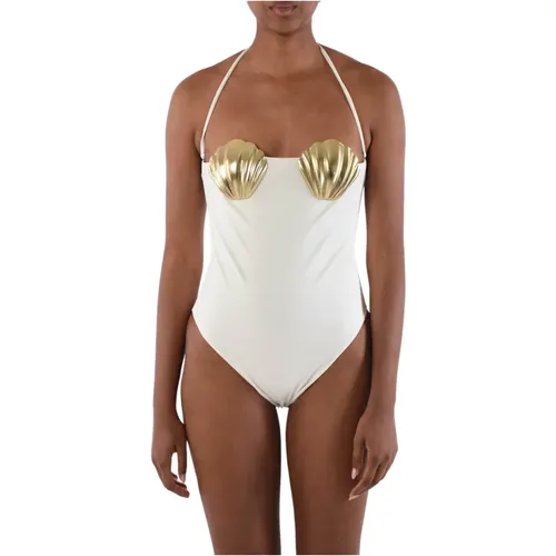 Shell Applique One-Piece Swimsuit , female, Sizes: L, M, S - Dsquared2 - Modalova