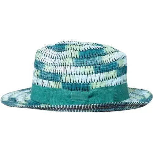 Turquoise Space Dye Trilby Hat , female, Sizes: M - Paul Smith - Modalova
