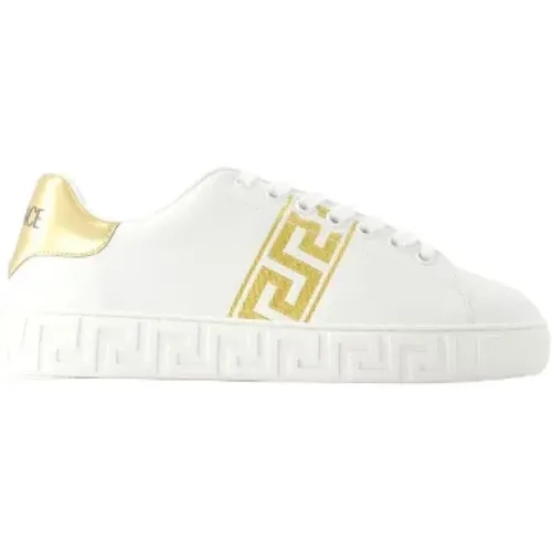 Pre-owned Leather sneakers , female, Sizes: 5 UK - Versace Pre-owned - Modalova