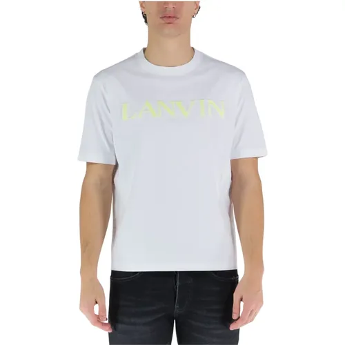 Herren T-Shirt mit Logo , Herren, Größe: L - Lanvin - Modalova