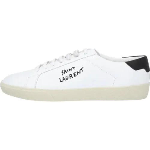 Leather sneakers , male, Sizes: 6 UK - Saint Laurent - Modalova