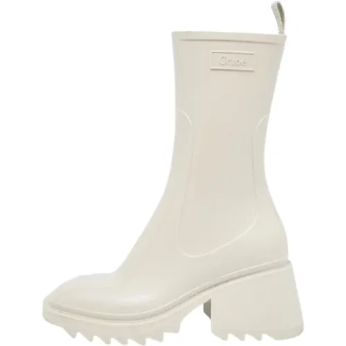 Pre-owned Rubber boots , female, Sizes: 3 UK - Chloé Pre-owned - Modalova