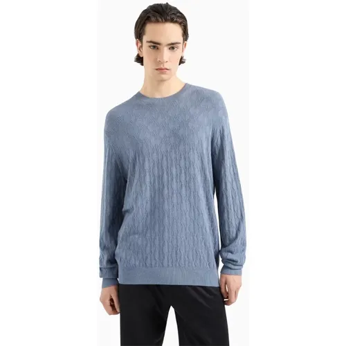 Flintstone Rundhals Pullover , Herren, Größe: L - Armani Exchange - Modalova