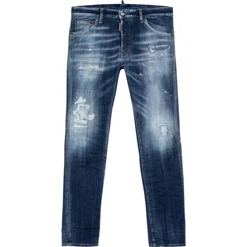 Regular Fit Denim Jeans , Herren, Größe: 3XL - Dsquared2 - Modalova